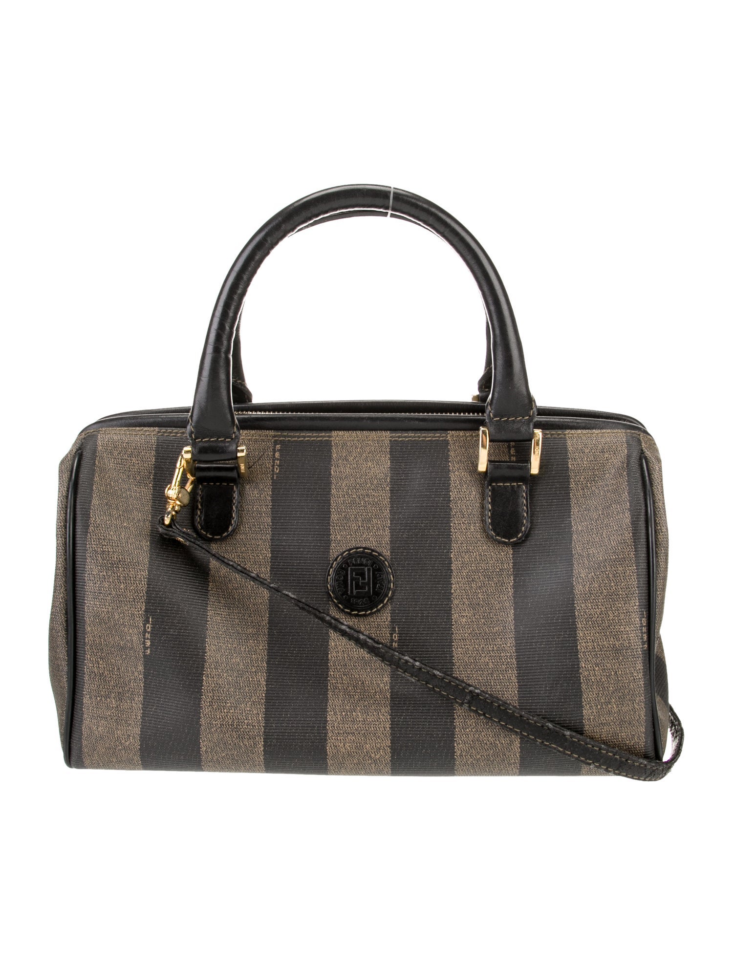 Fendi Pequin Boston Vintage