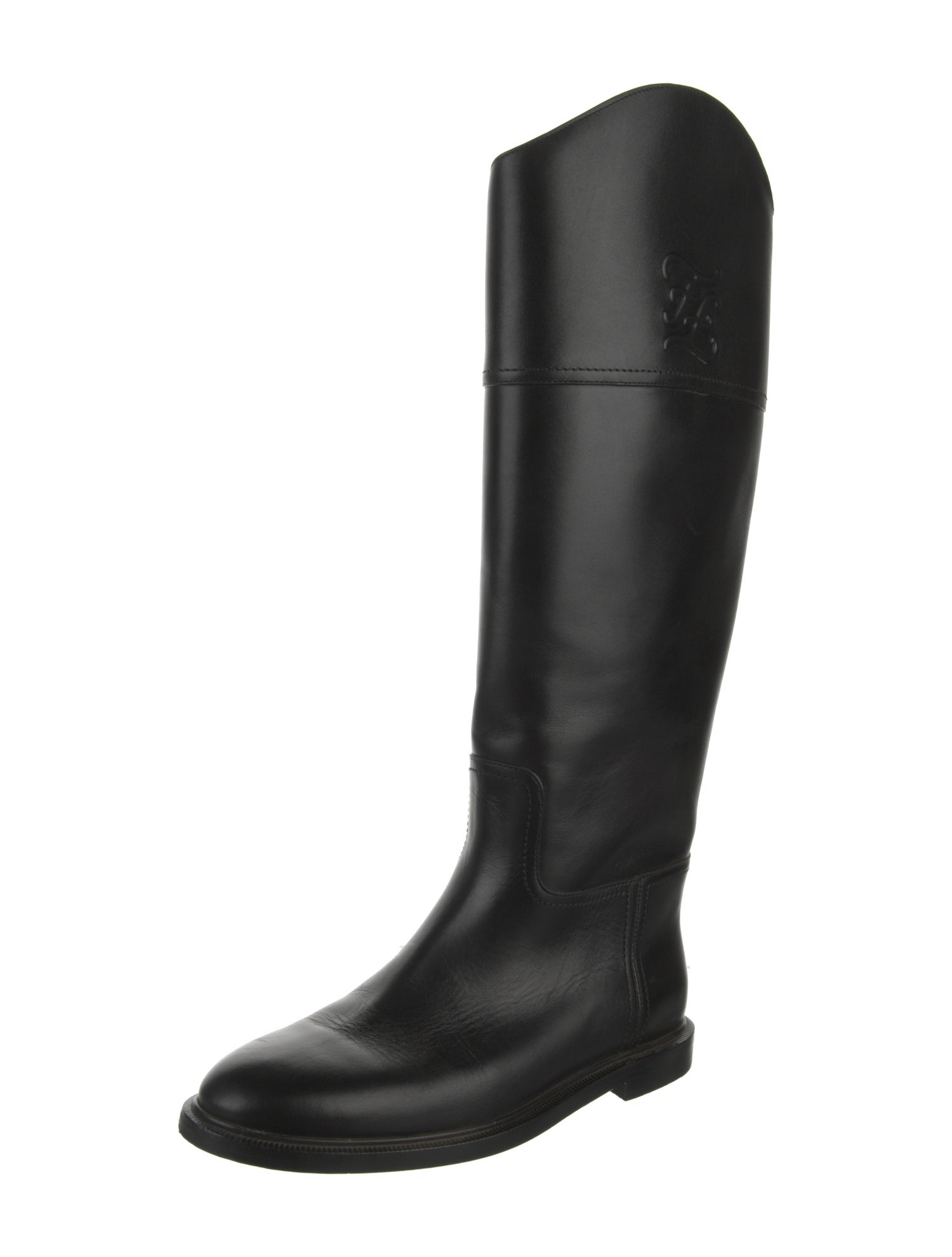 Fendi Leather Riding Boots