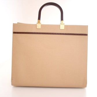 Fendi Canvas Sunshine Shopper Tote