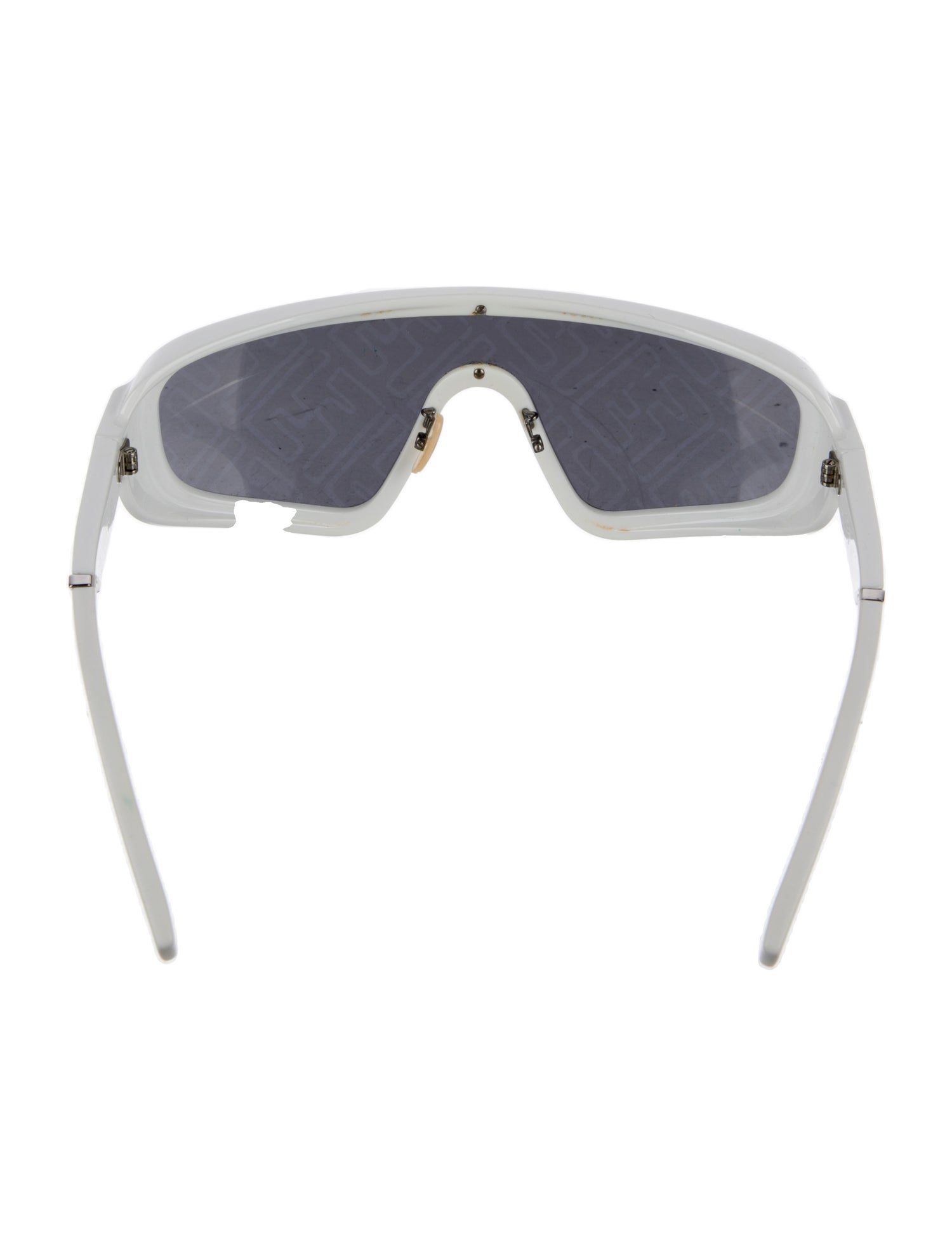 Fendi Zucca FF Logo Shield Sunglasses