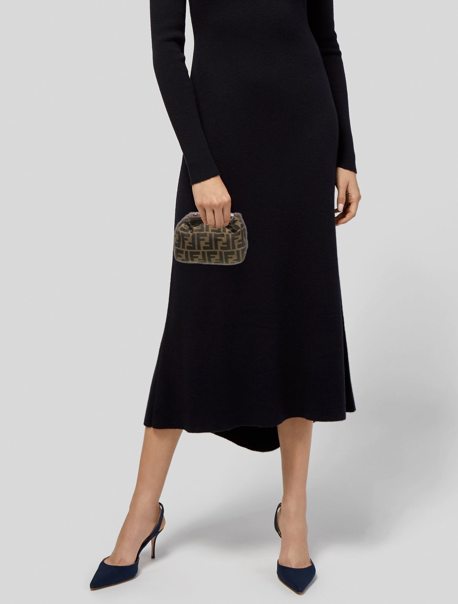 Fendi Zucca FF Minaudière Vintage