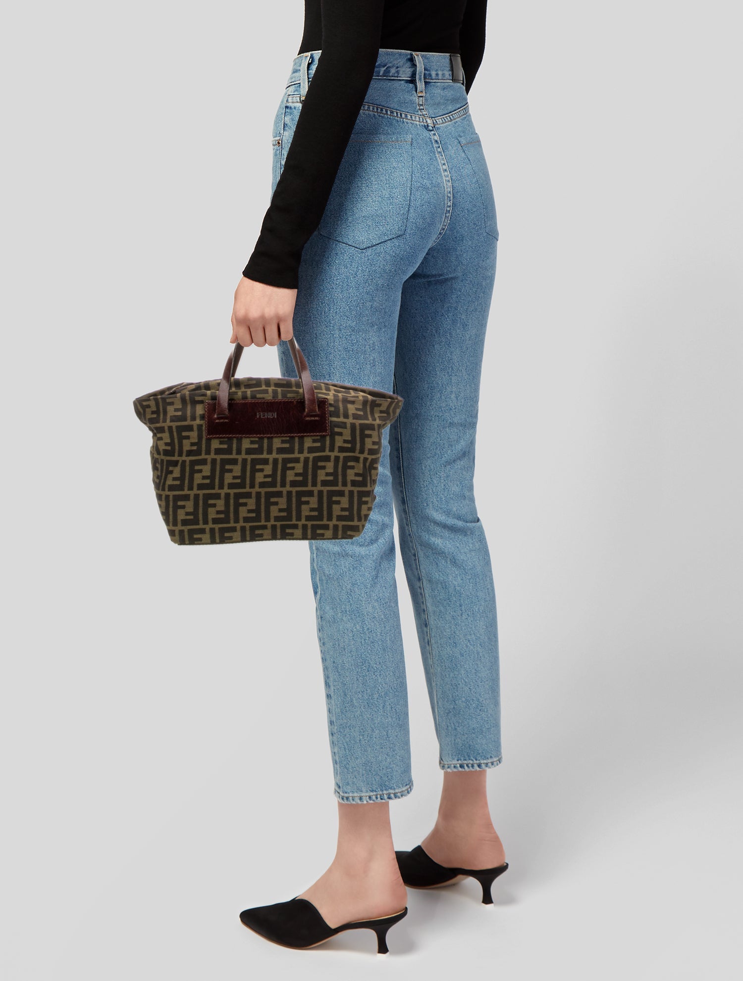 Fendi Zucca FF Top Handle Bag