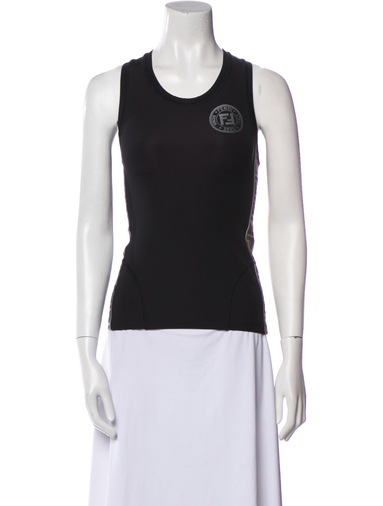 Fendi Nylon Graphic Print Top