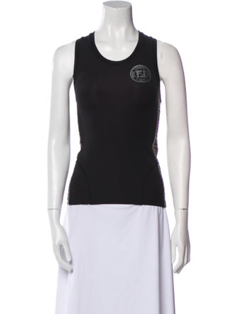 Fendi Nylon Graphic Print Top