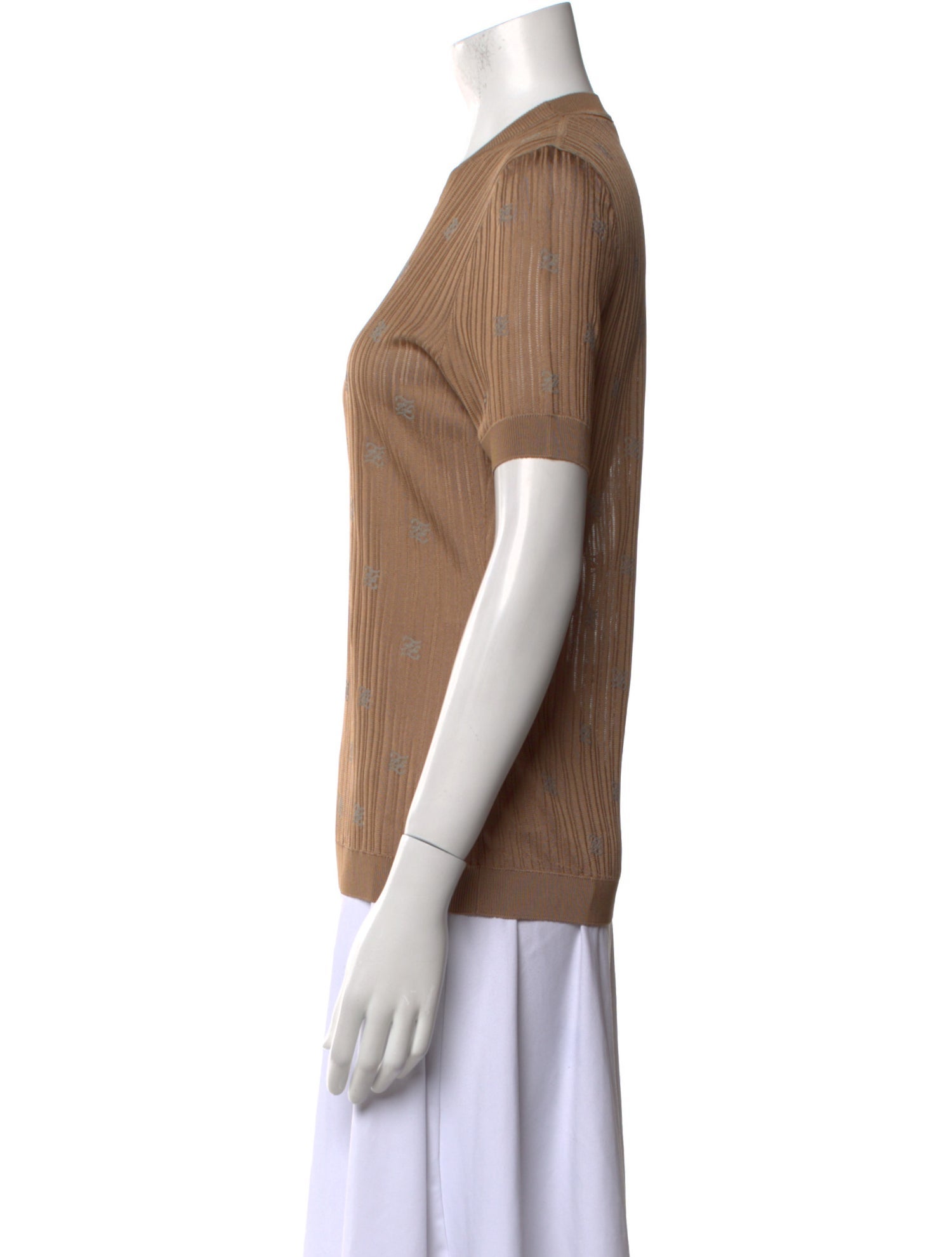 Fendi Printed Crew Neck T-Shirt