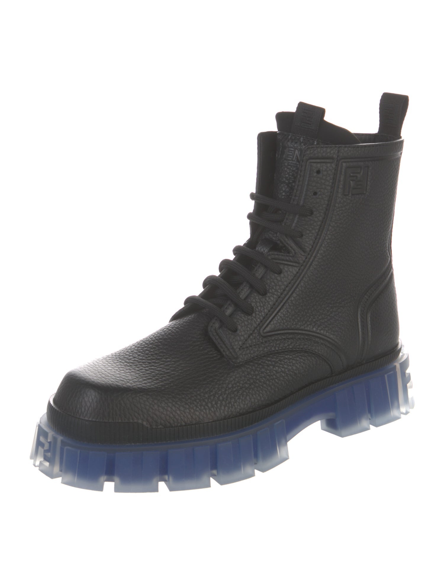 Fendi Leather Lace-Up Boots w/ Tags