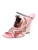 Fendi Printed Mesh Accents Sandals