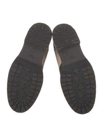 Fendi Monsters Motif Leather Chelsea Boots