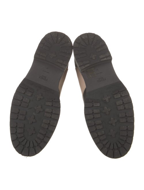 Fendi Monsters Motif Leather Chelsea Boots