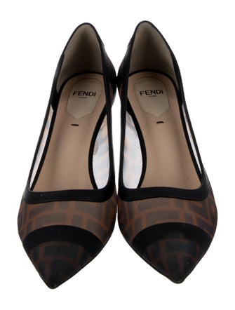 Fendi Zucca FF Logo Mesh Pumps