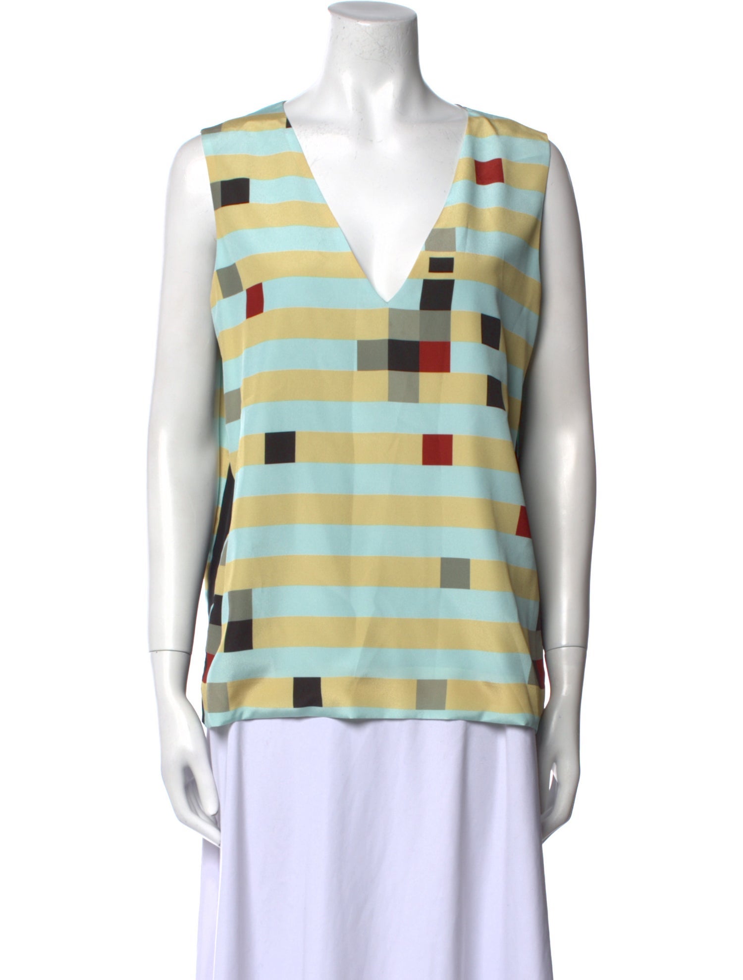 Fendi Silk Striped Tunic