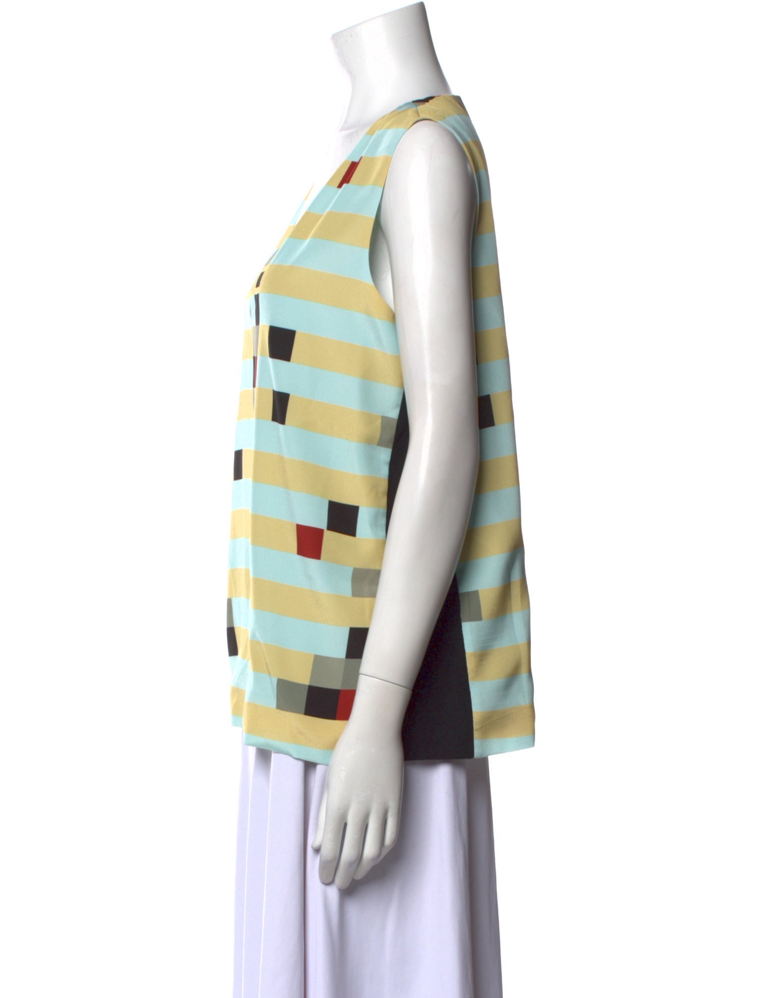Fendi Silk Striped Tunic