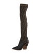 Fendi Zucca FF Logo Printed Sock Boots