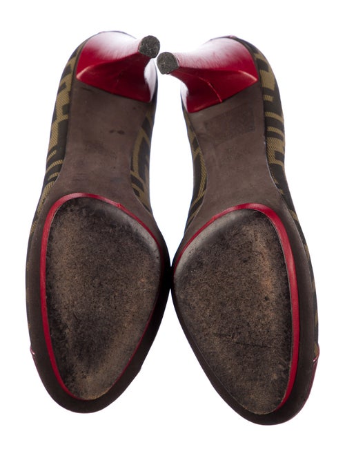Fendi Zucca FF Logo Printed Pumps