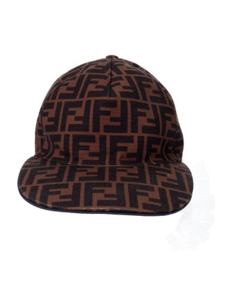Fendi Zucca FF Logo Printed Baseball Cap