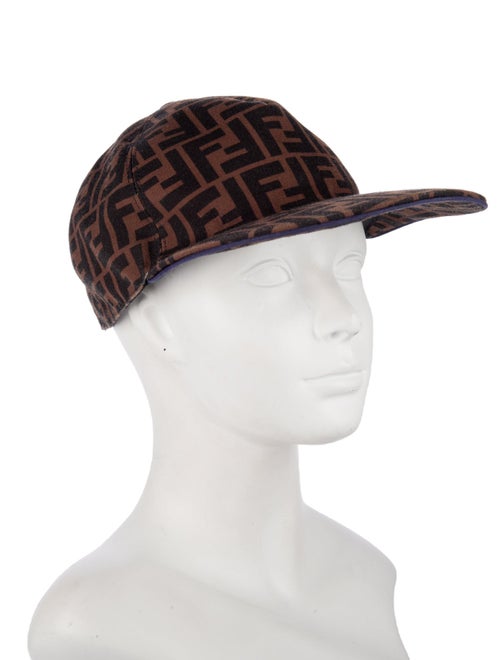Fendi Zucca FF Logo Printed Baseball Cap