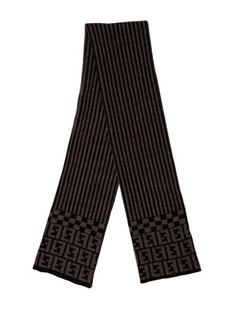 Fendi Wool Striped Scarf