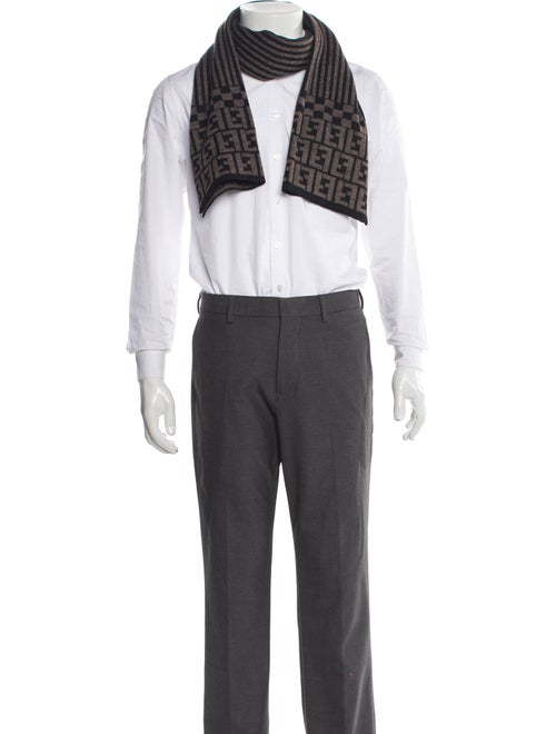 Fendi Wool Striped Scarf