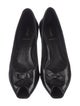 Fendi Patent Leather Bow Accents Flats