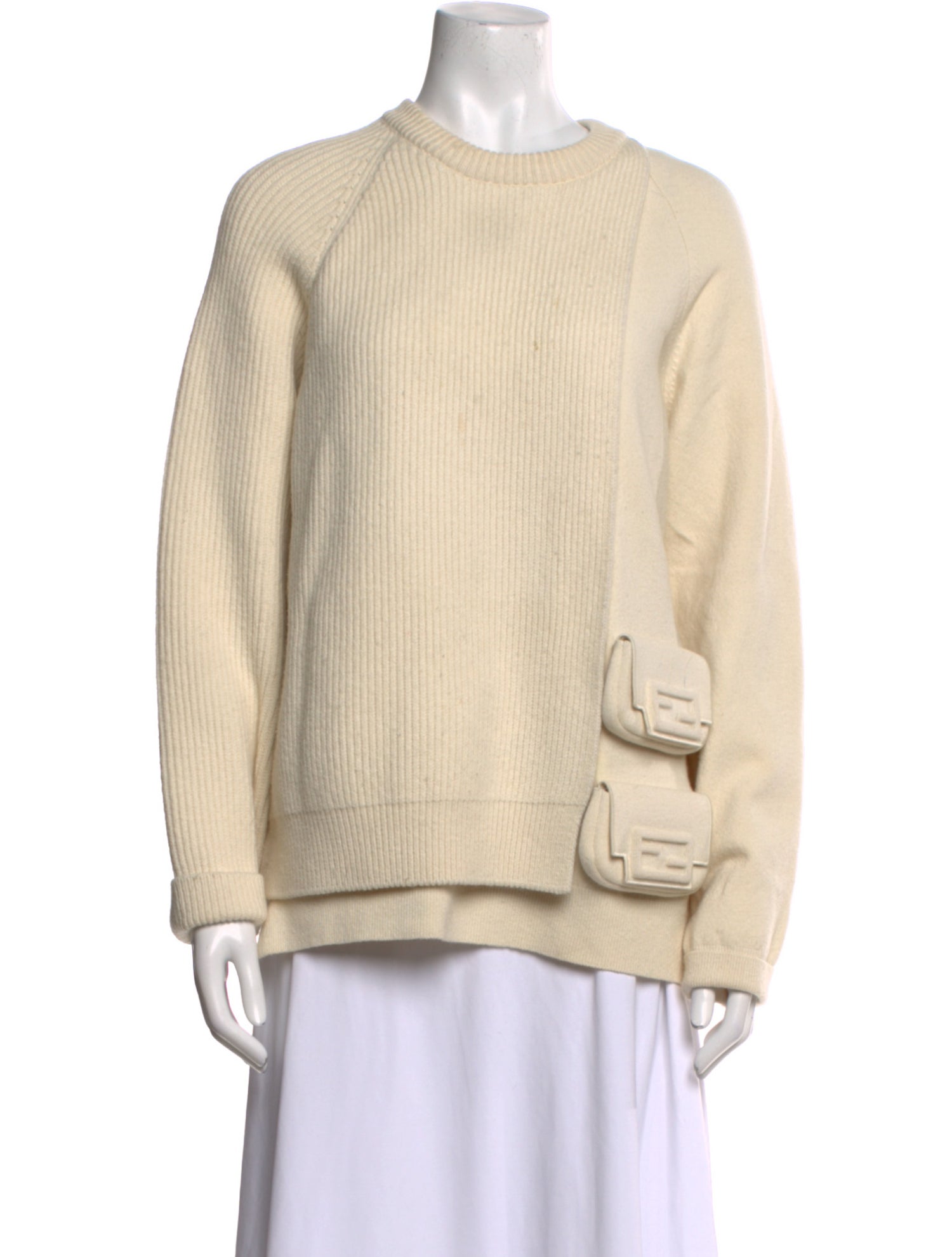 Fendi Wool Crew Neck Sweater