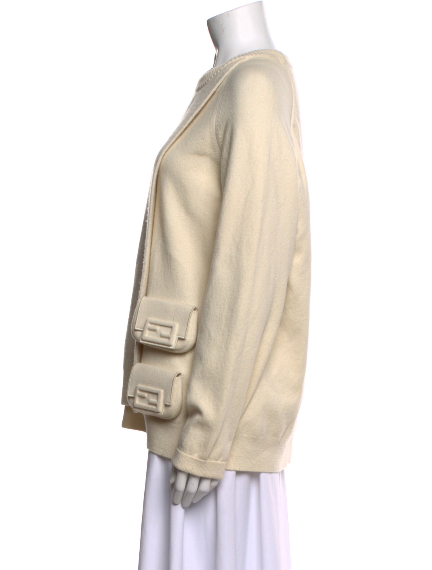 Fendi Wool Crew Neck Sweater