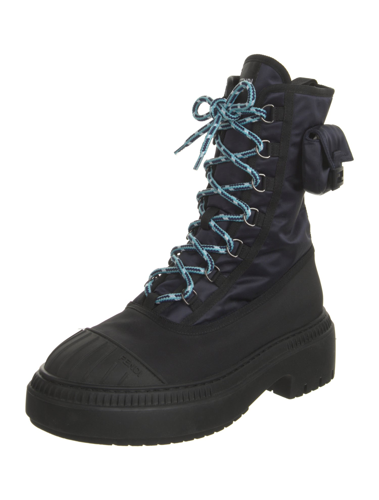 Fendi Nylon Combat Boots