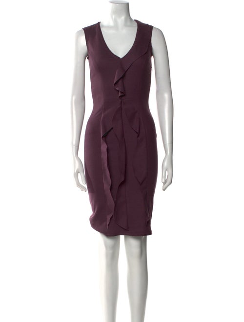 Fendi Virgin Wool Knee-Length Dress