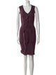 Fendi Virgin Wool Knee-Length Dress