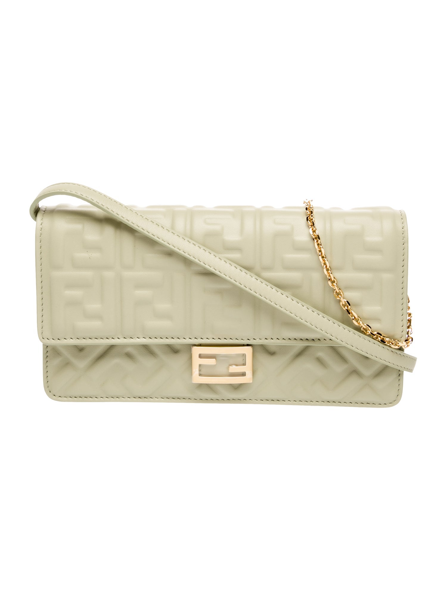 Fendi Zucca FF Baguette Continental Chain Wallet 2025 w/ Tags