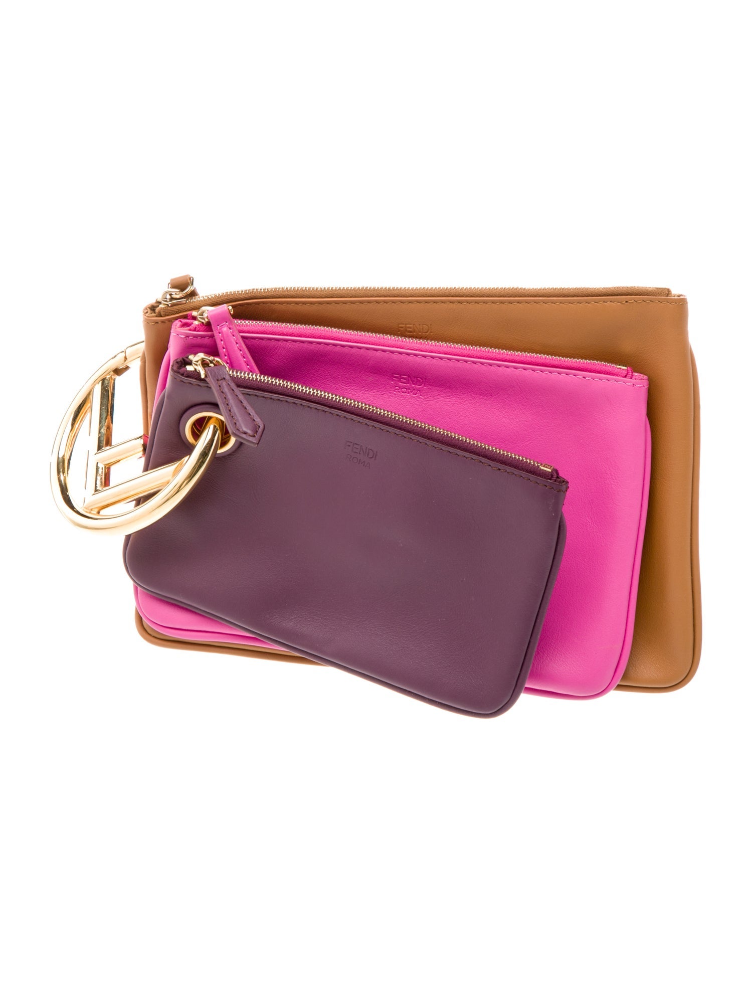 Fendi Leather Clutch