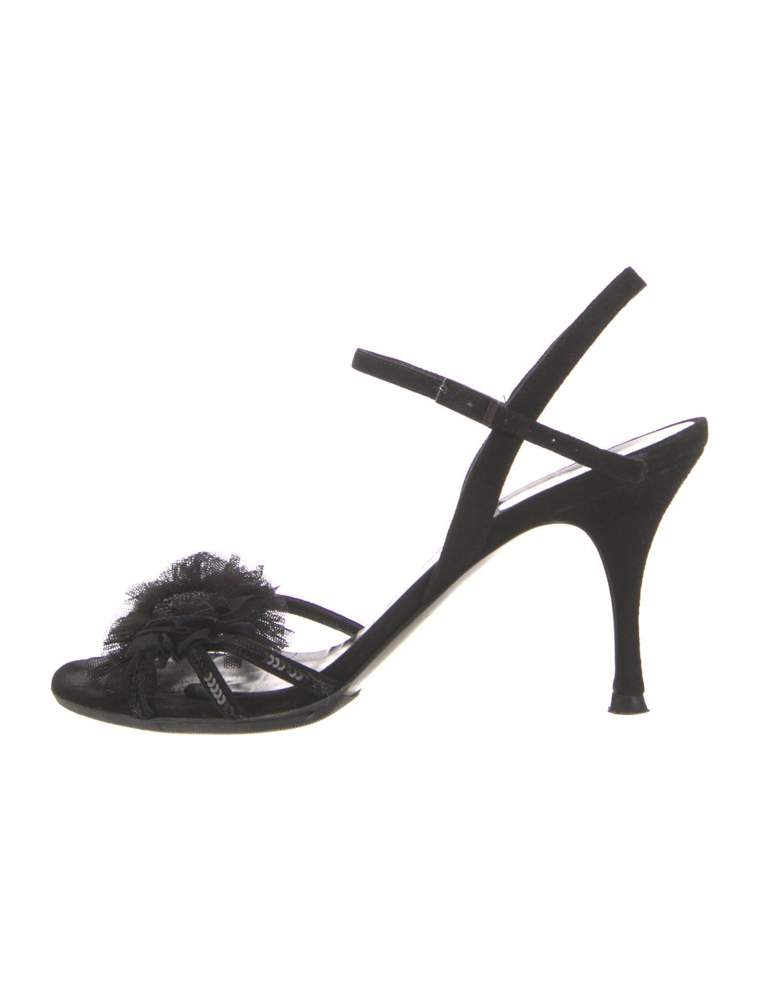 Fendi Suede Slingback Sandals
