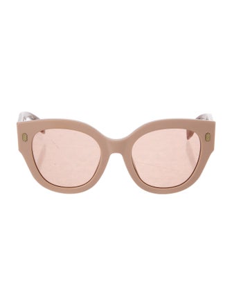 Fendi Zucca FF Logo Oversize Sunglasses