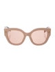 Fendi Zucca FF Logo Oversize Sunglasses