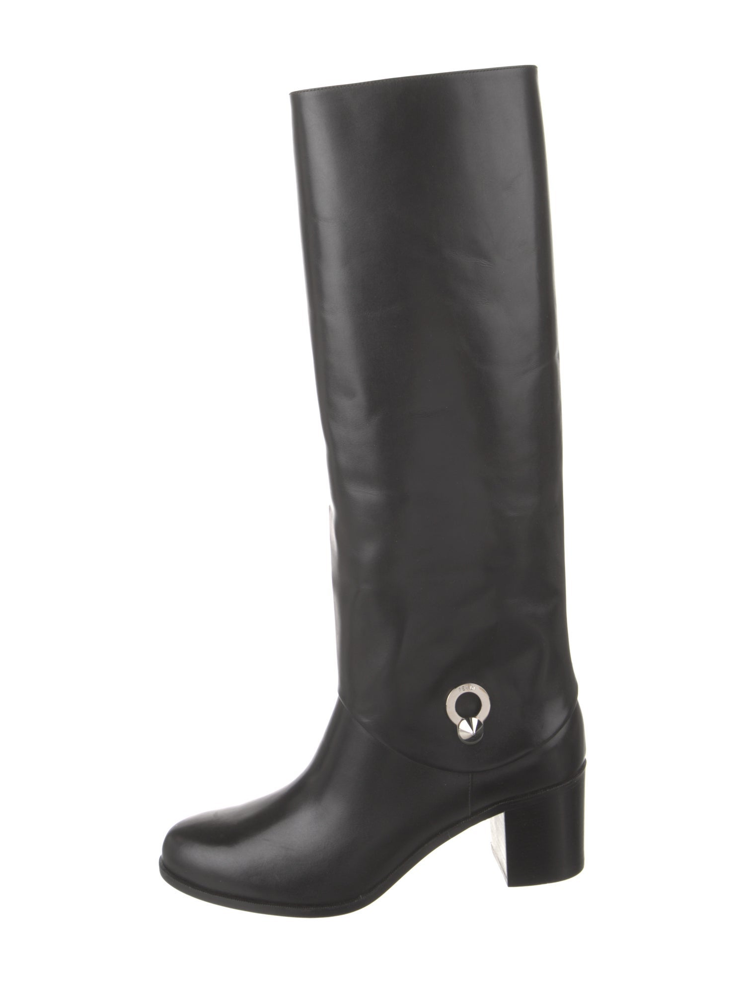 Fendi Leather Riding Boots