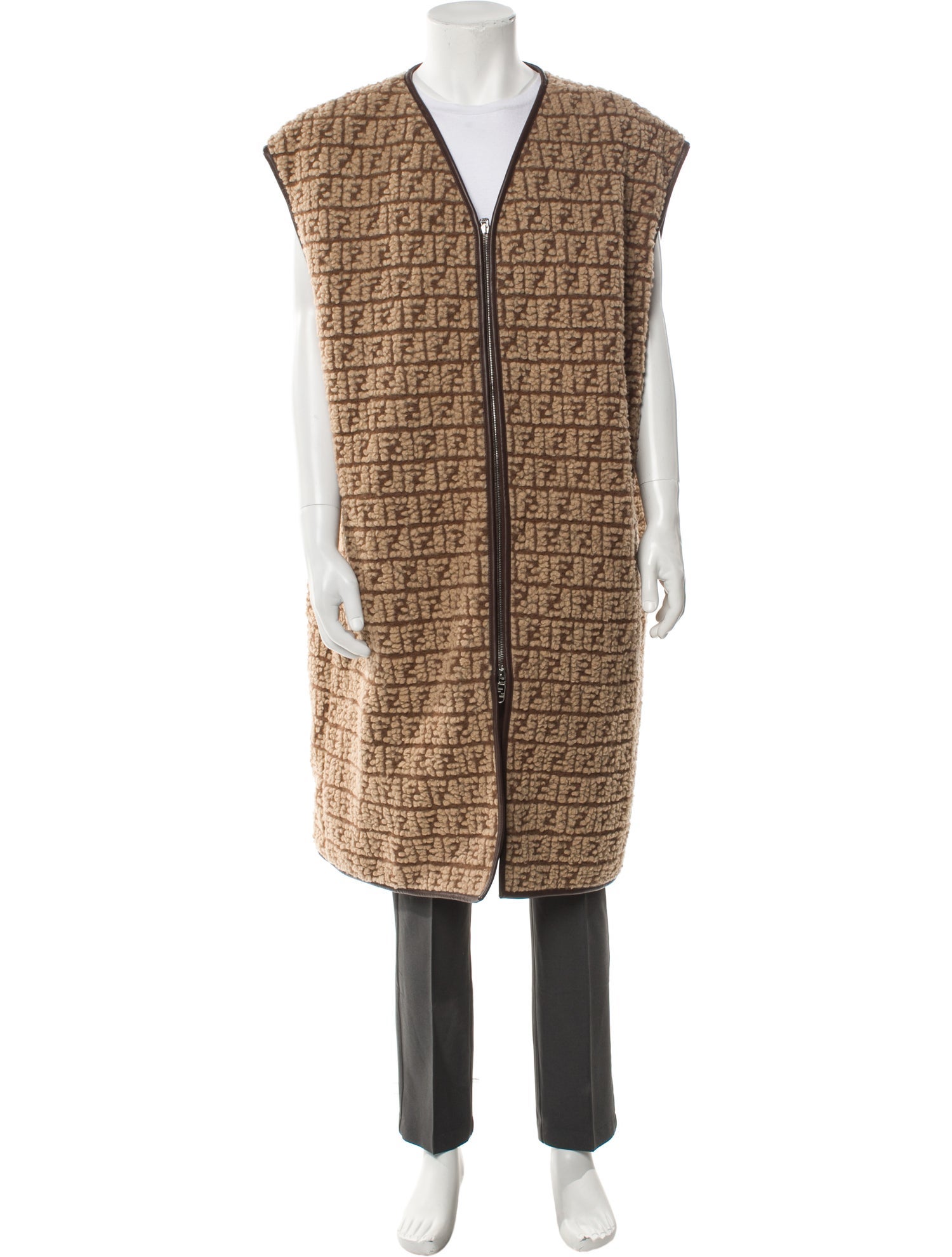 Fendi Patterned Overcoat w/ Tags