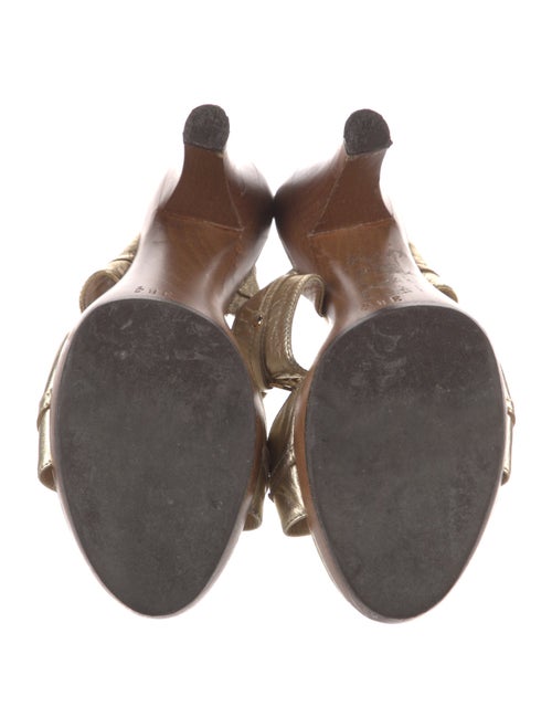 Fendi Zucca FF Logo Leather Slides