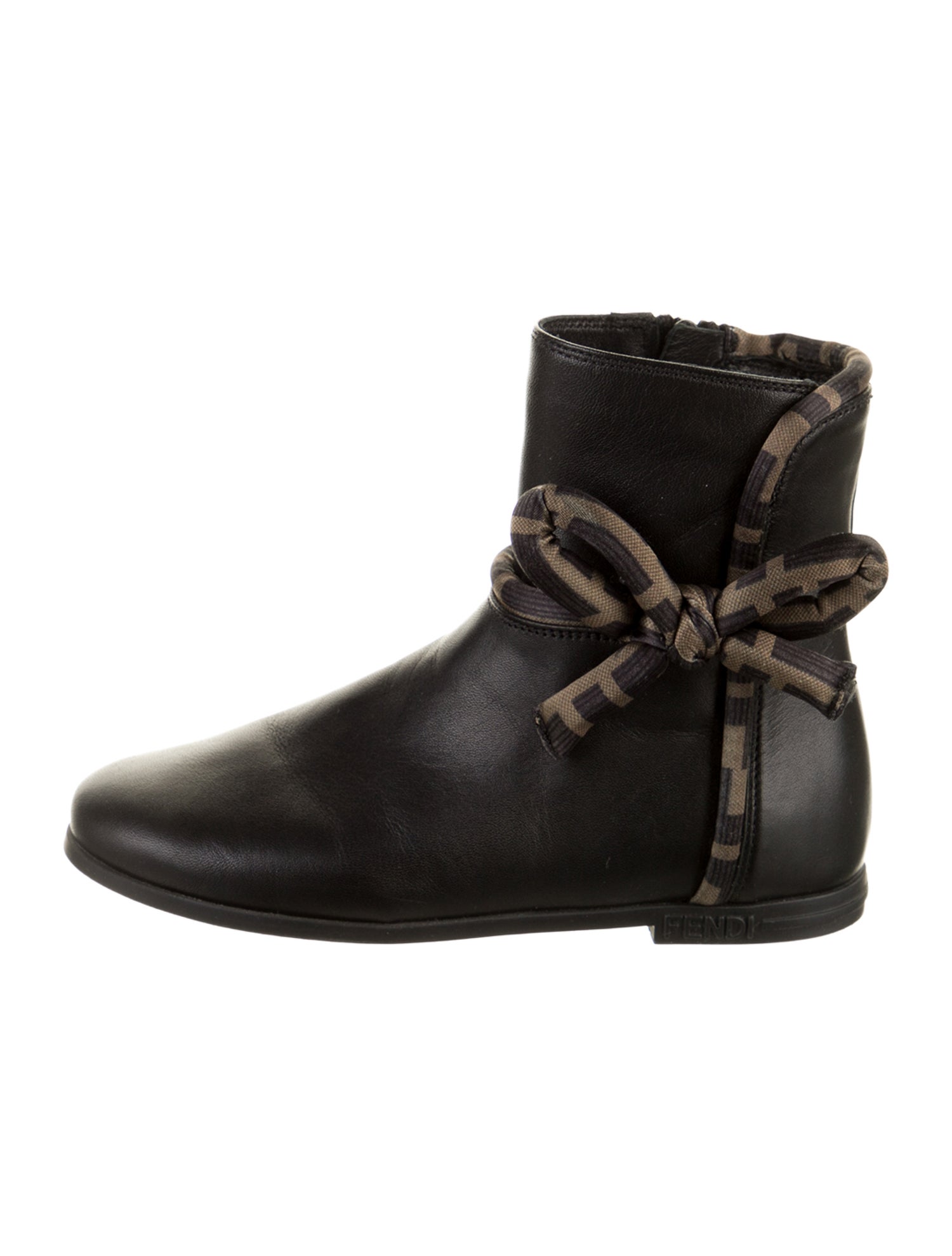Fendi Girls' Leather Boots