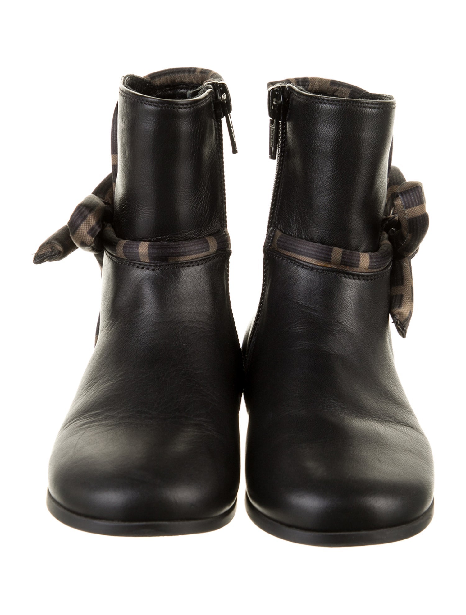 Fendi Girls' Leather Boots