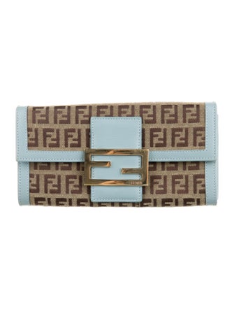 Fendi Zucca FF Wallet Zucca FF Logo Wallet