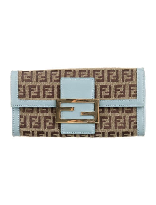 Fendi Zucca FF Wallet Zucca FF Logo Wallet