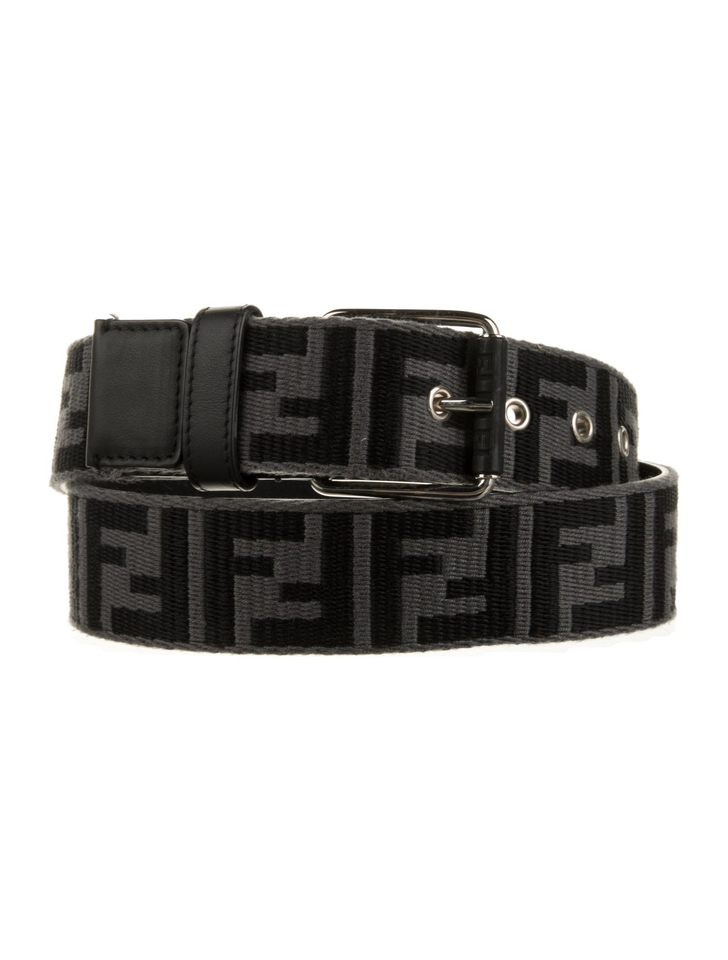 Fendi Zucca FF Logo Waist Belt