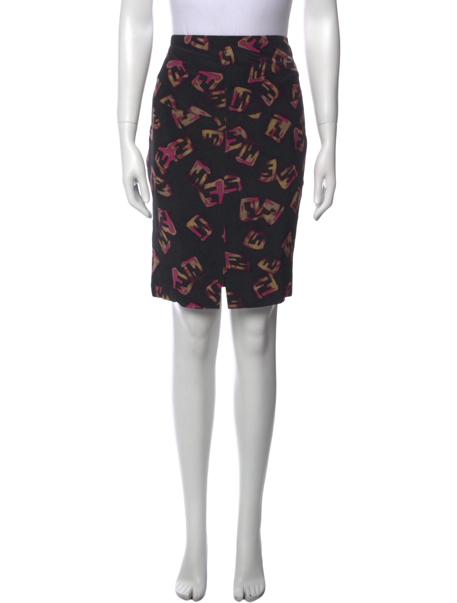 Fendi Silk Knee-Length Skirt