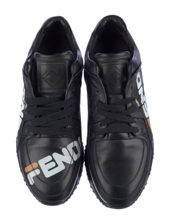 Fendi Zucca FF Logo Leather Sneakers