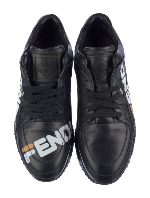 Fendi Zucca FF Logo Leather Sneakers