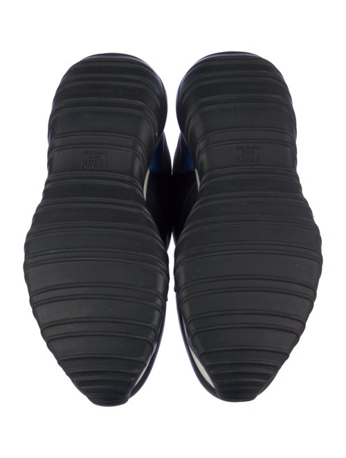 Fendi Zucca FF Logo Leather Sneakers