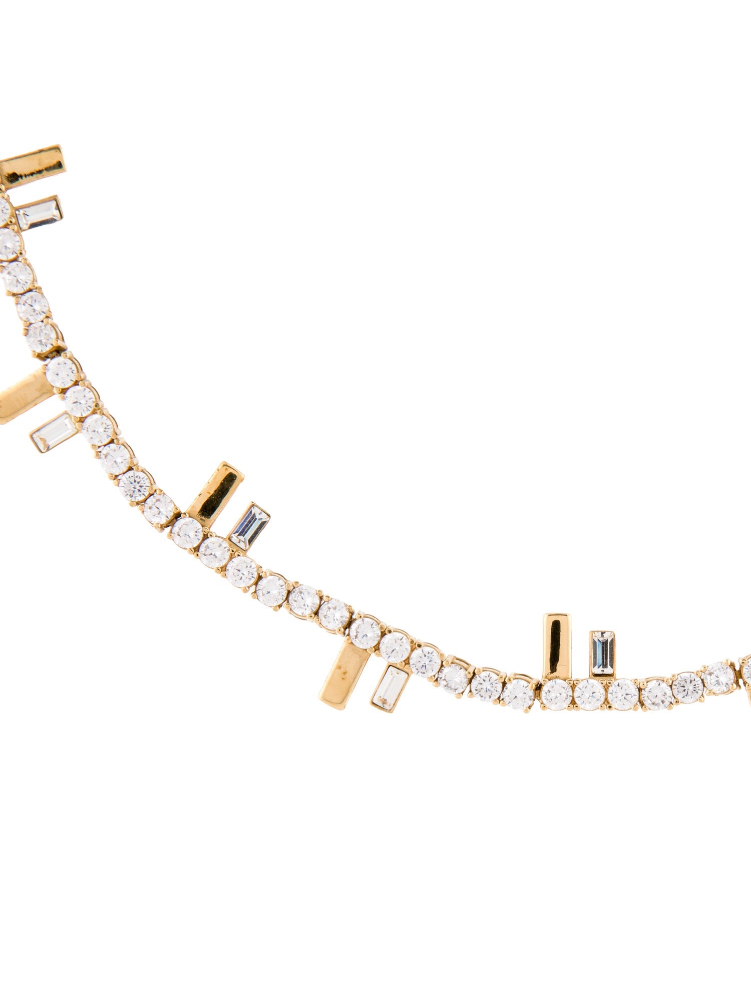 Fendi Crystal Collar Necklace