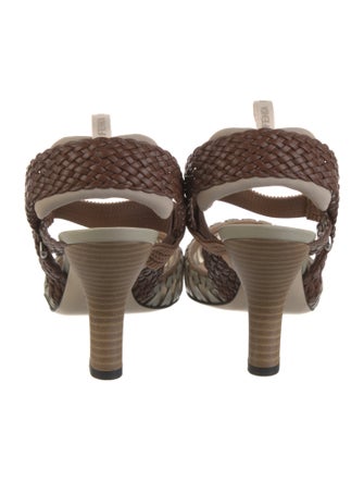 Fendi Leather Slingback Pumps