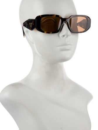 Prada Square Mirrored Sunglasses