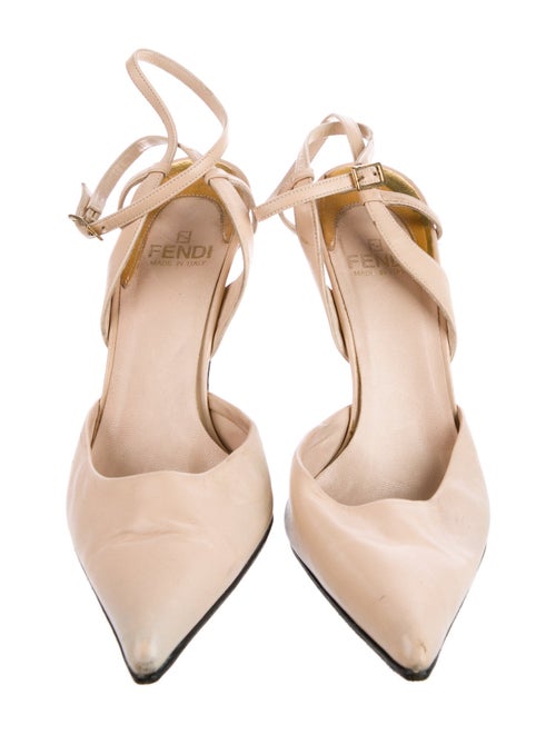 Fendi Leather Slingback Pumps