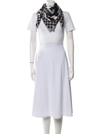 Fendi Wool Zucca FF Logo Scarf